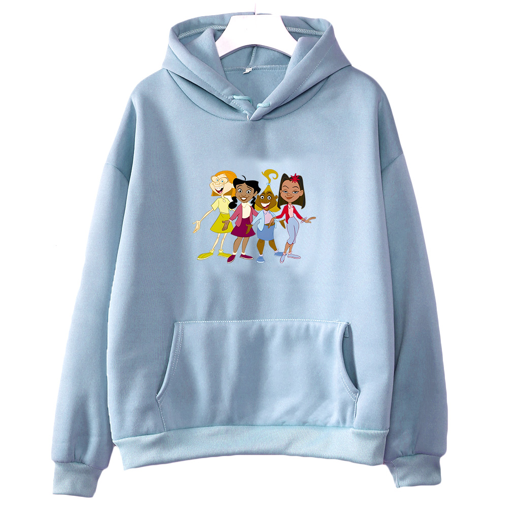Winter Clothing Drawing - Cartoon Proud Family Hooded Short Sleeve