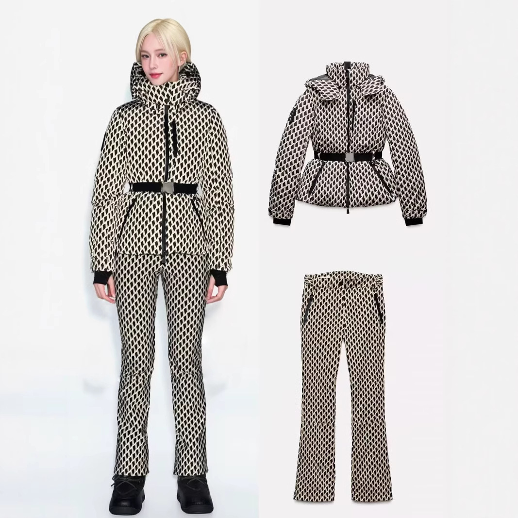 Winter Clothing Hoodie - Winter Two Piece Skiing Set Hooded