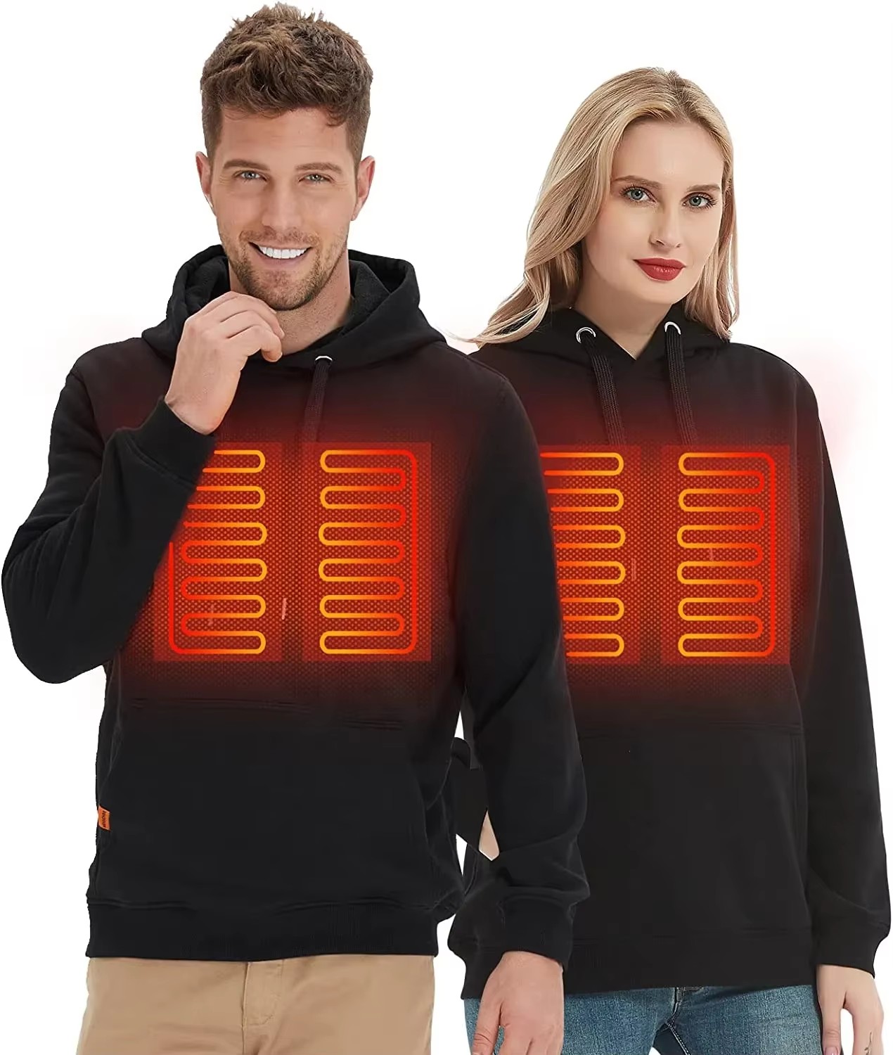 Jacket Winter Clothing - Women USB Heating Hoodies men Vintage
