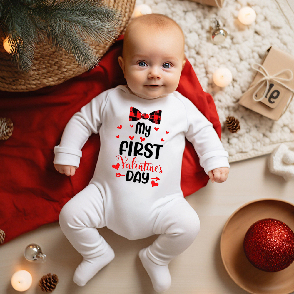 Winter Clothing Baby Boy - My First Valentine's Day Print Baby