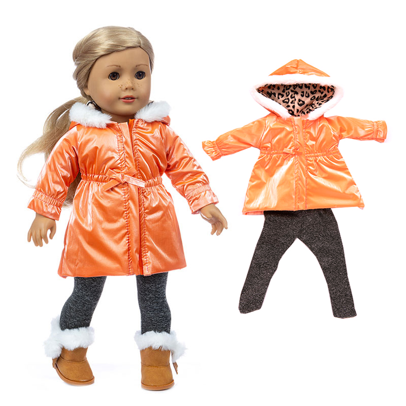 Winter Clothing For Toddlers - Doll Jacket Pants Set 18 Inch