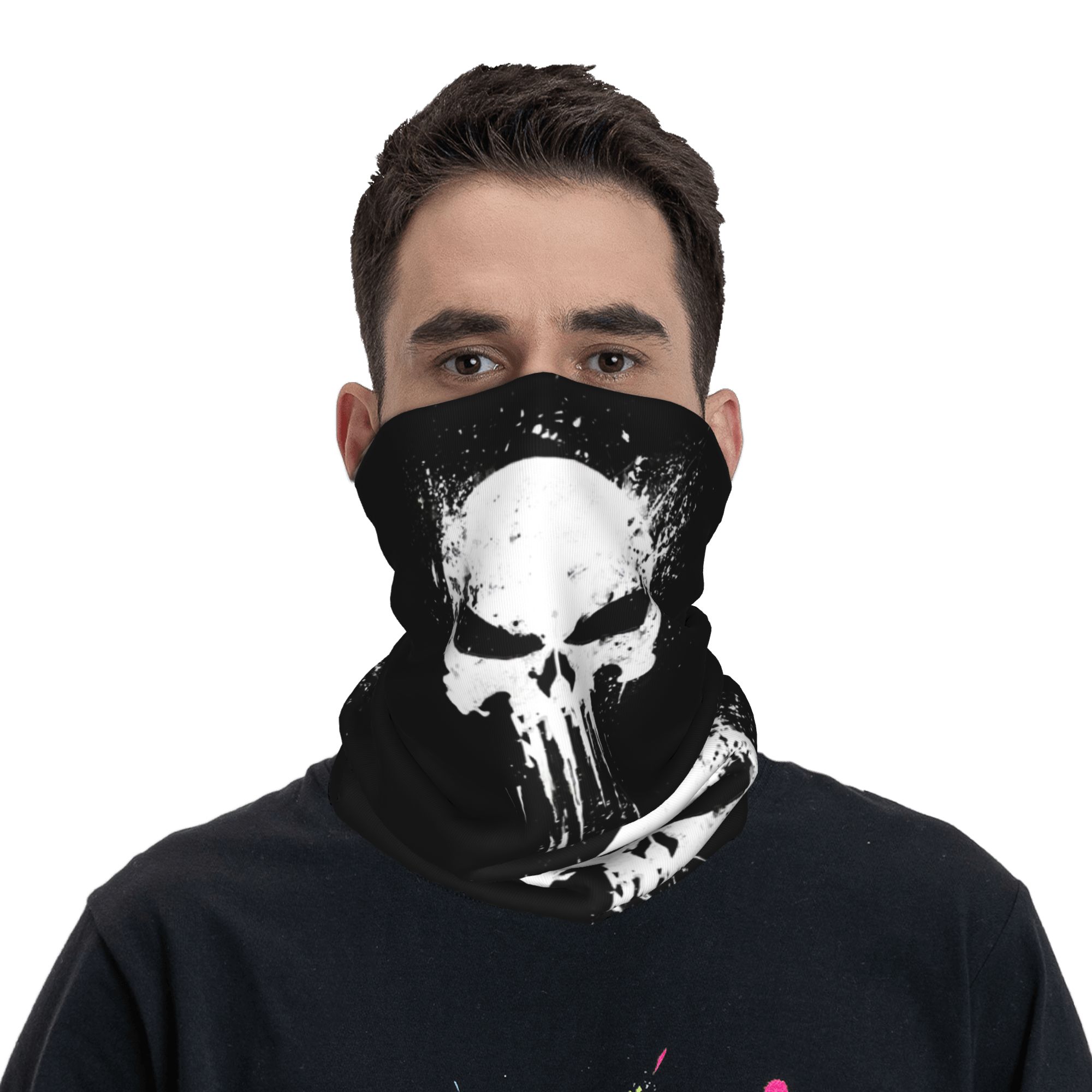 Custom Skeleton Skull Bandana  - مراجعة Neck Gaiter Fleece وسعره