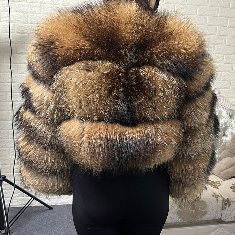 Plus Size Tops Brown Fur Maoma - مراجعة Jacket Winter Clothing وسعره