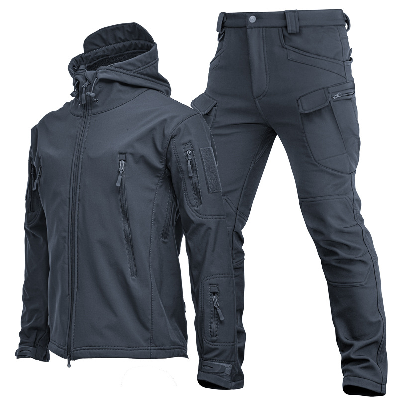 Mens Outdoor Shark Skin Softsh - مراجعة Windproof Jacket Softshell وسعره