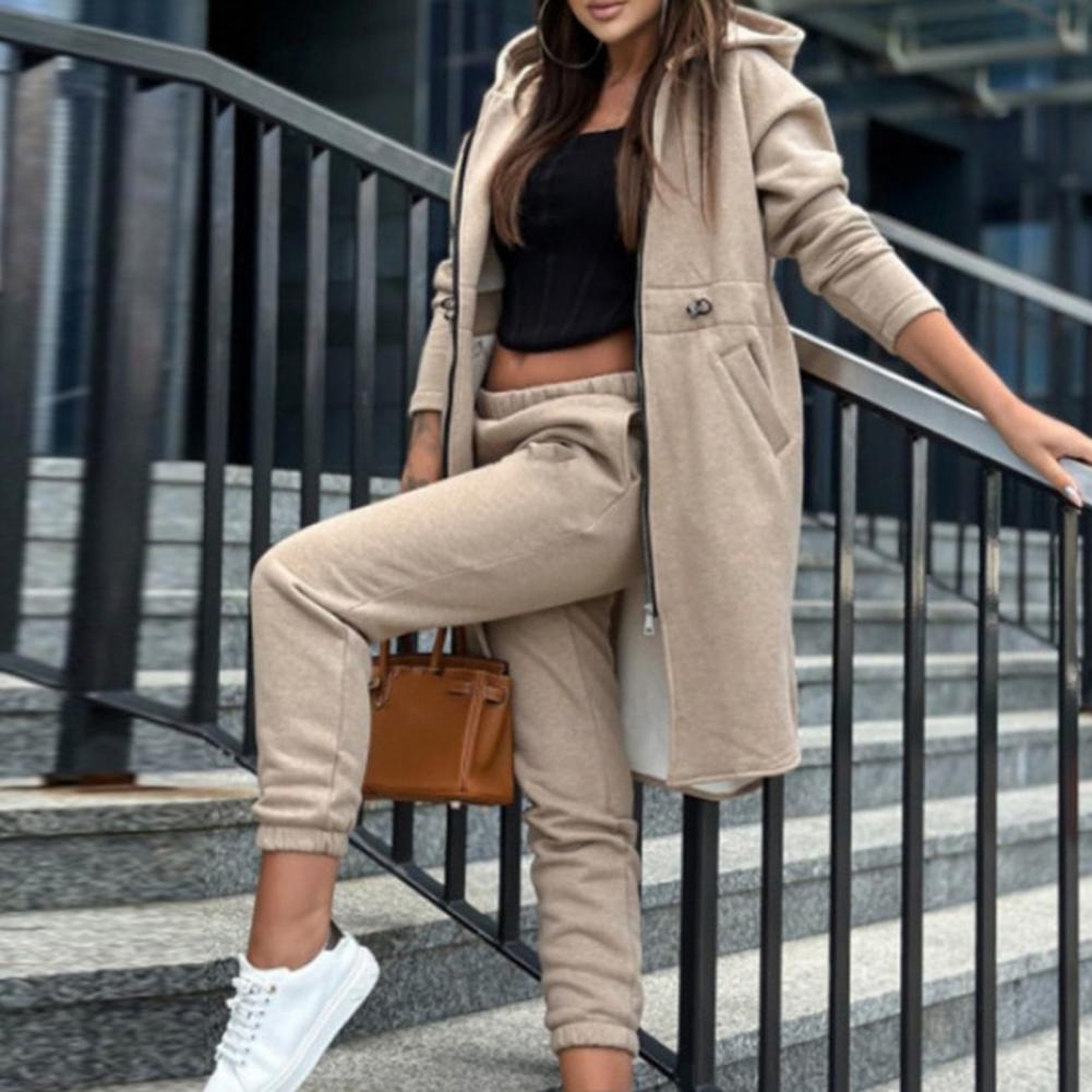 Pants Set Women Tracksuit Zipp - مراجعة Winter Clothing Hoodie وسعره