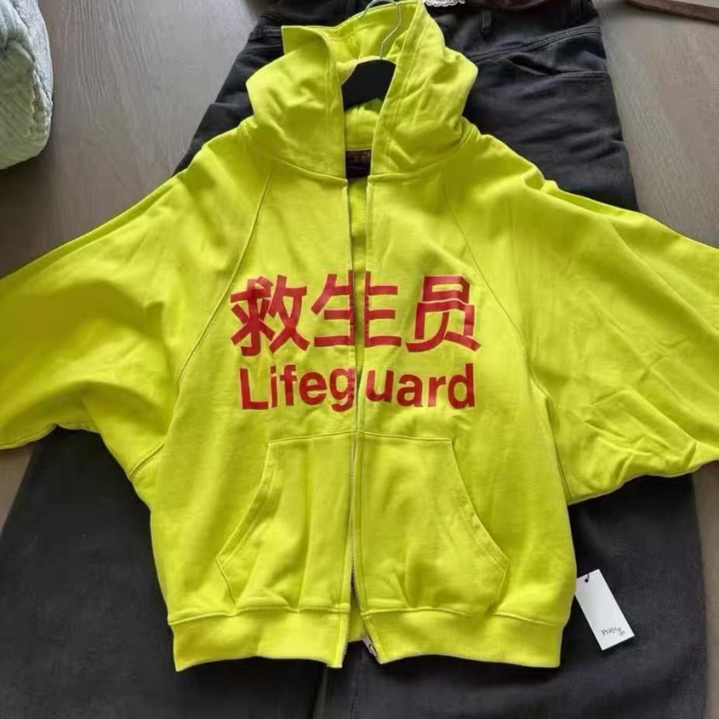 Fluorescent Yellow Hoody Sweat - مراجعة Yellow Winter Clothing وسعره
