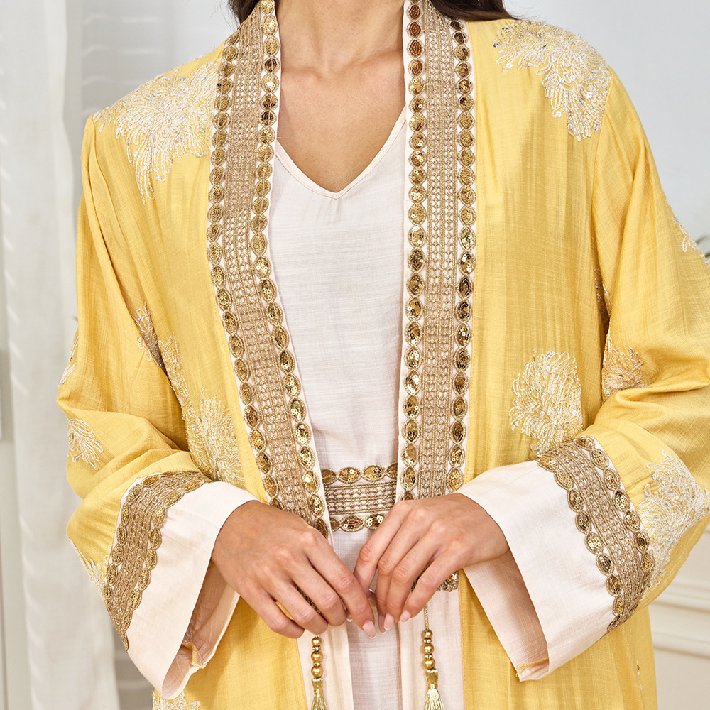 Mt480 New Ethnic Style Women's - مراجعة Yellow Winter Clothing وسعره