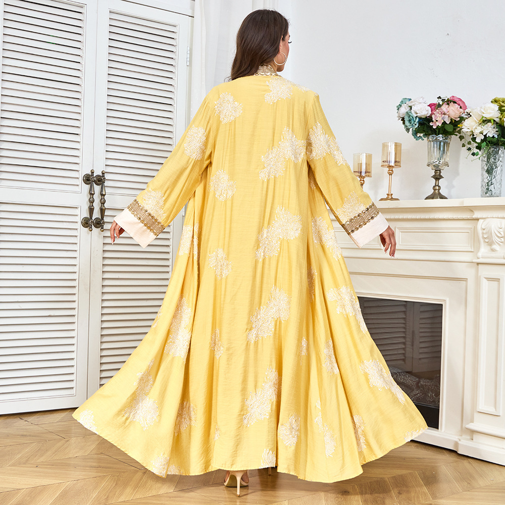 Mt480 New Ethnic Style Women's - مراجعة Yellow Winter Clothing وسعره