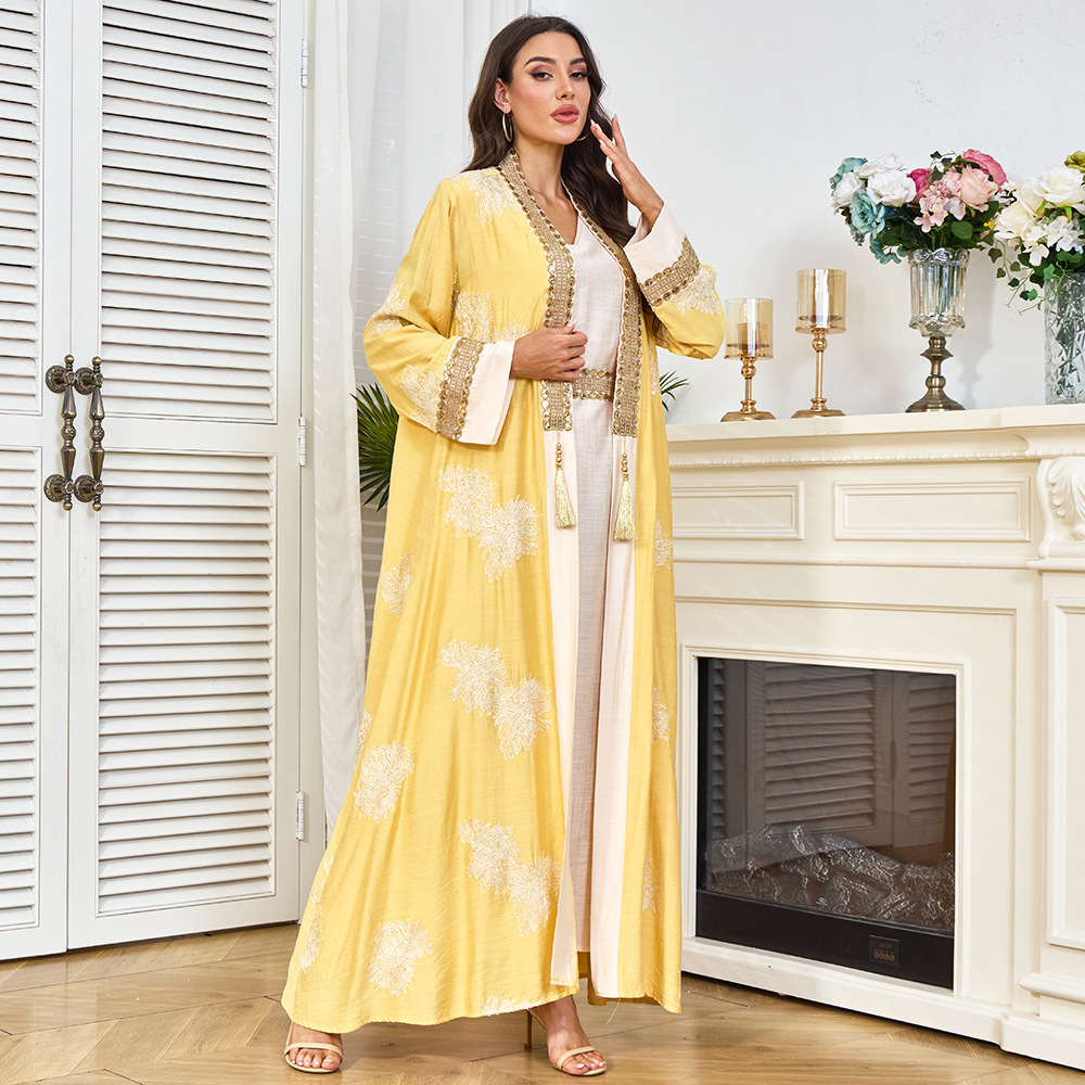 Mt480 New Ethnic Style Women's - مراجعة Yellow Winter Clothing وسعره