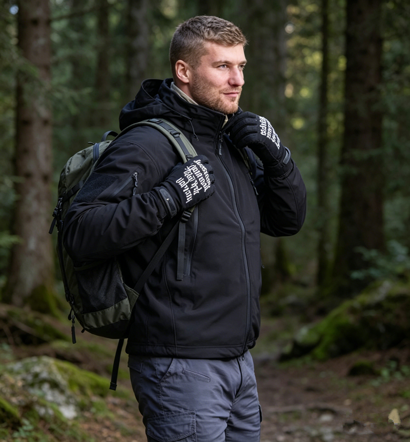 Outdoor Men Loose Tactical Hoo - مراجعة Windproof Jacket Softshell وسعره