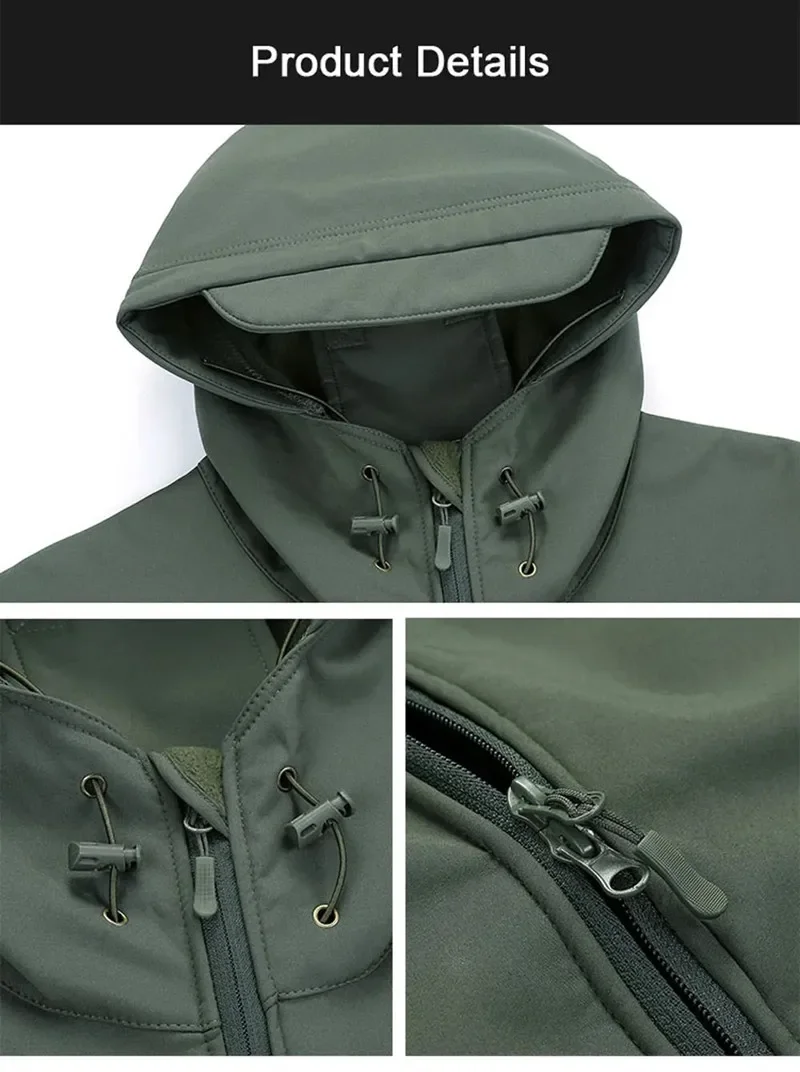 5XL 6XL Men's Russian Camoufla - مراجعة Windproof Jacket Softshell وسعره