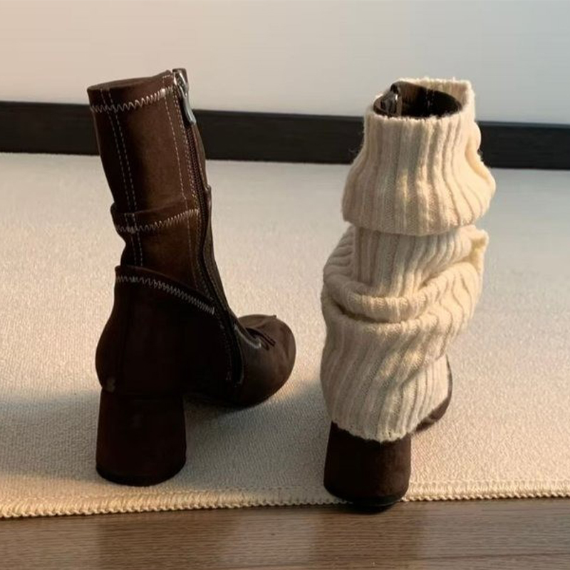 Bow High Heels Women Boots New - مراجعة Winter Clothing Women'S وسعره