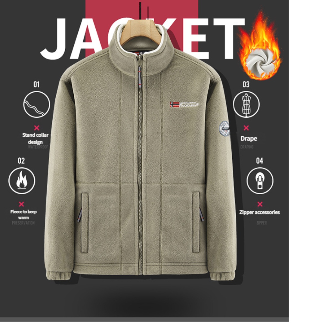 Thickened Fleece Double-sided  - مراجعة Winter Clothing Norway وسعره