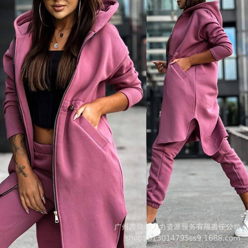 Women's Hooded Zipper Irregula - مراجعة Winter Clothing Kit وسعره