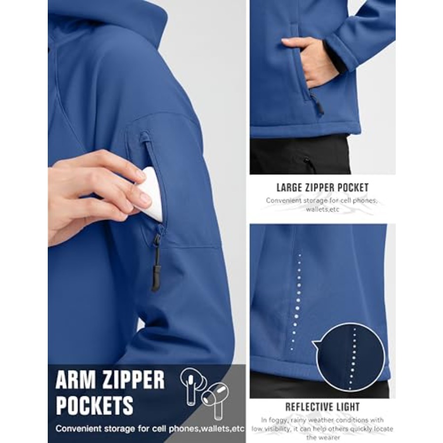 Women's Fleece Lined Softshell - مراجعة Windproof Jacket Softshell وسعره