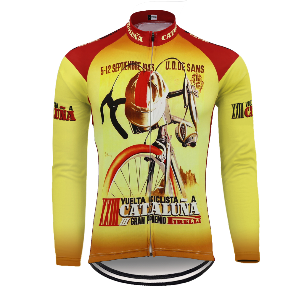 Classical 1943 team cycling Je - مراجعة Yellow Winter Clothing وسعره