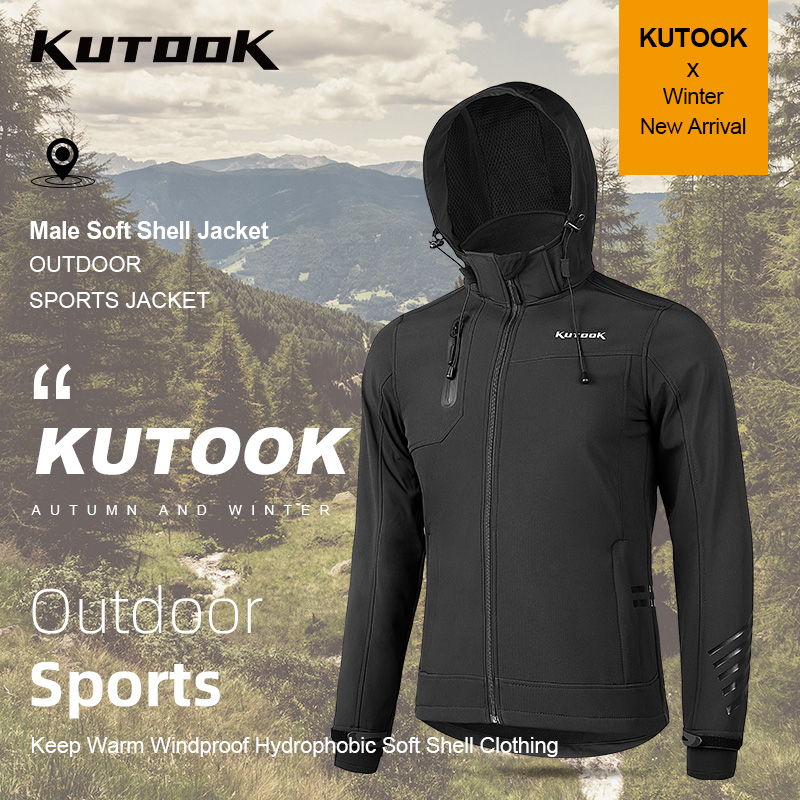 KUTOOK Men's Hiking Jacket Fle - مراجعة Windproof Jacket Softshell وسعره