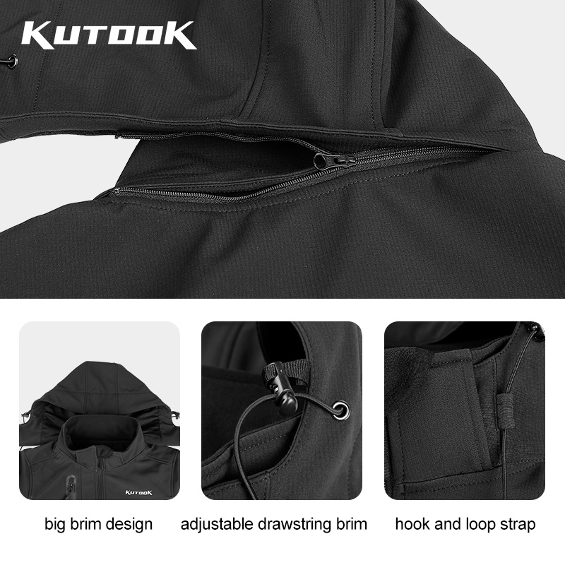 KUTOOK Men's Hiking Jacket Fle - مراجعة Windproof Jacket Softshell وسعره