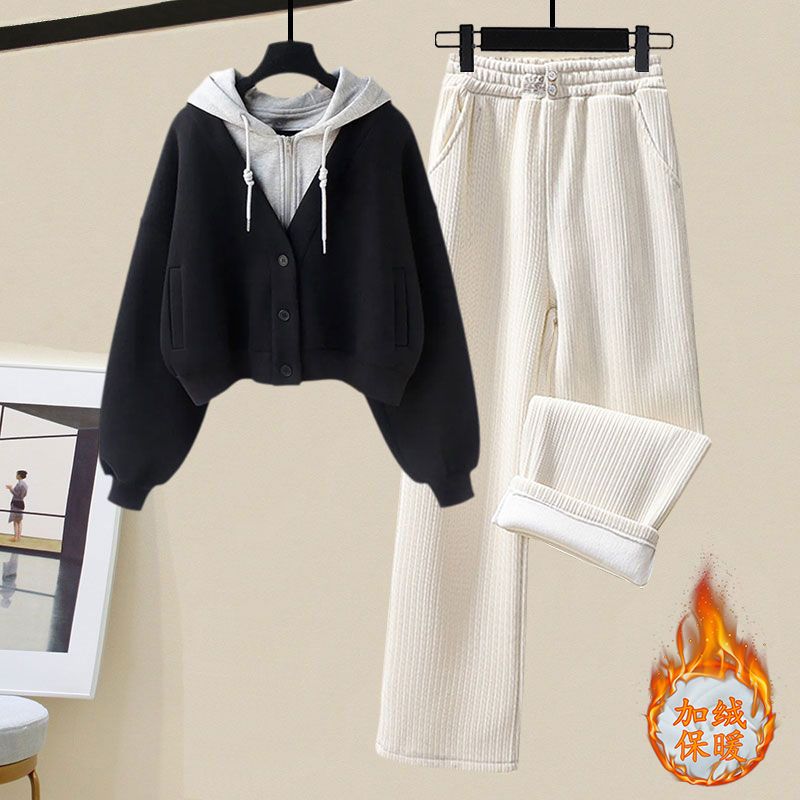 Plush and Thickened Hoodie Jac - مراجعة Winter Clothing Kit وسعره