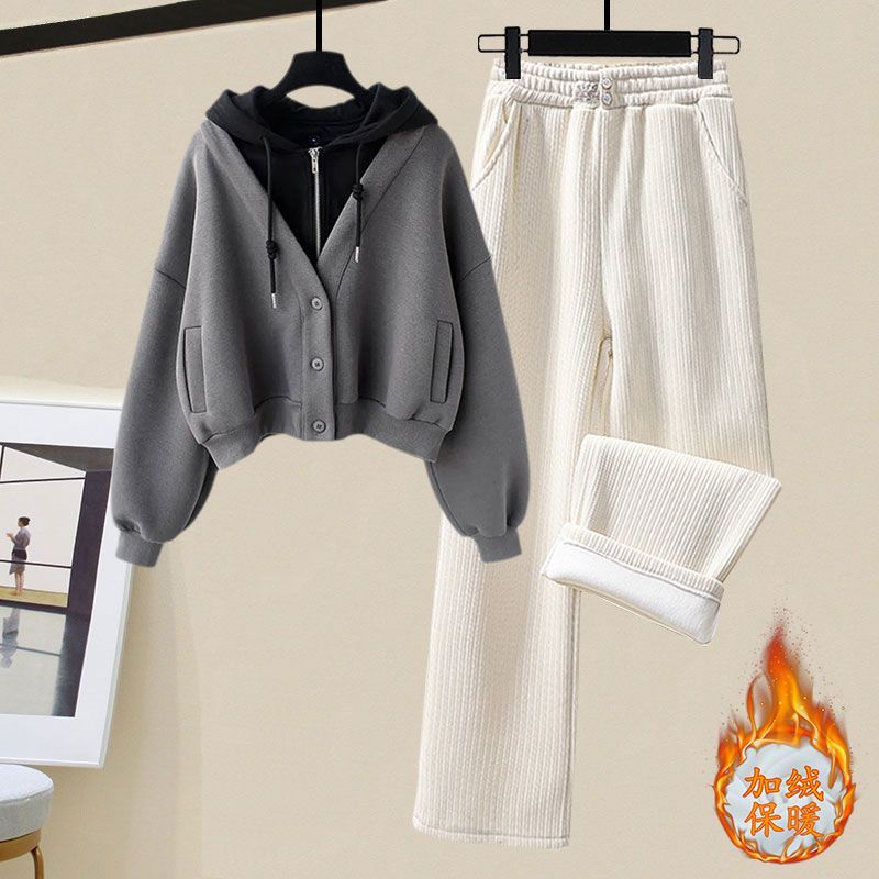 Plush and Thickened Hoodie Jac - مراجعة Winter Clothing Kit وسعره