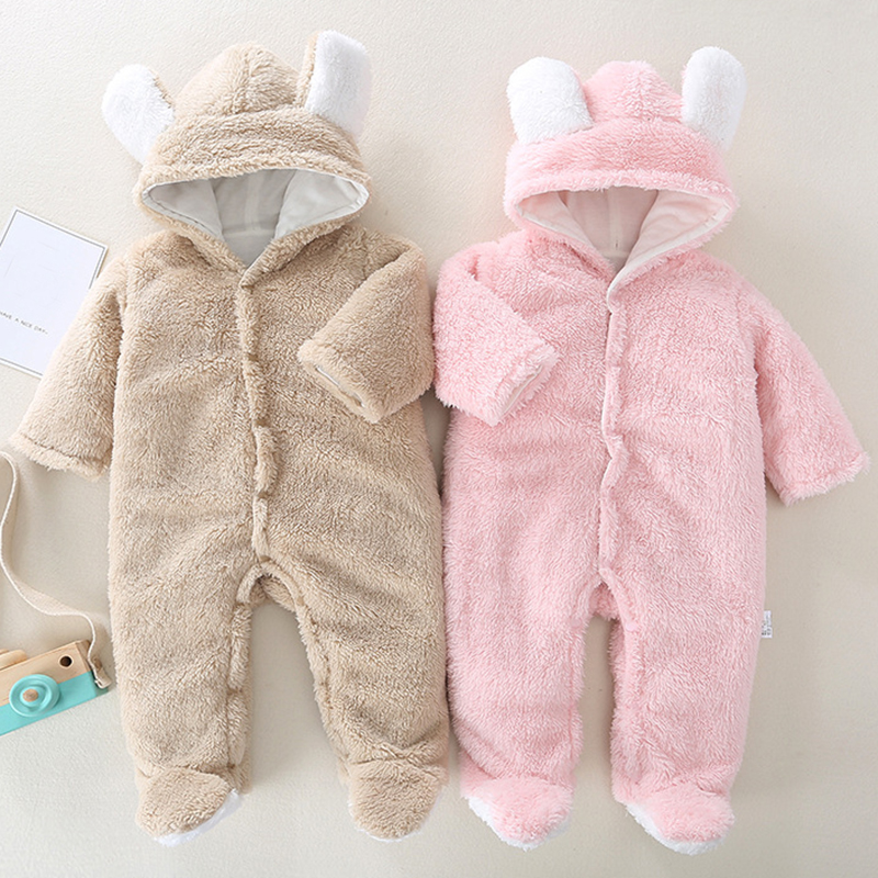 Winter Baby Boy Romper Hooded  - مراجعة Winter Clothing Baby Boy وسعره