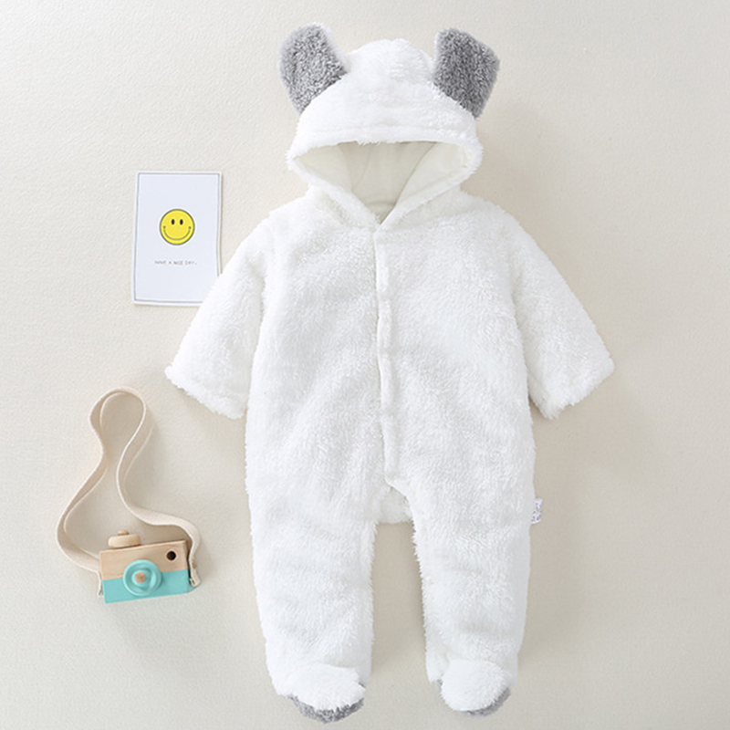 Winter Baby Boy Romper Hooded  - مراجعة Winter Clothing Baby Boy وسعره