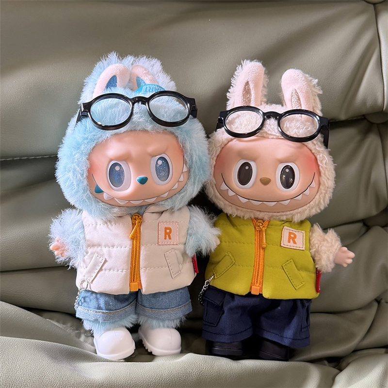 For 15 17cm Labubu Doll Down J - مراجعة Jacket Winter Clothing وسعره