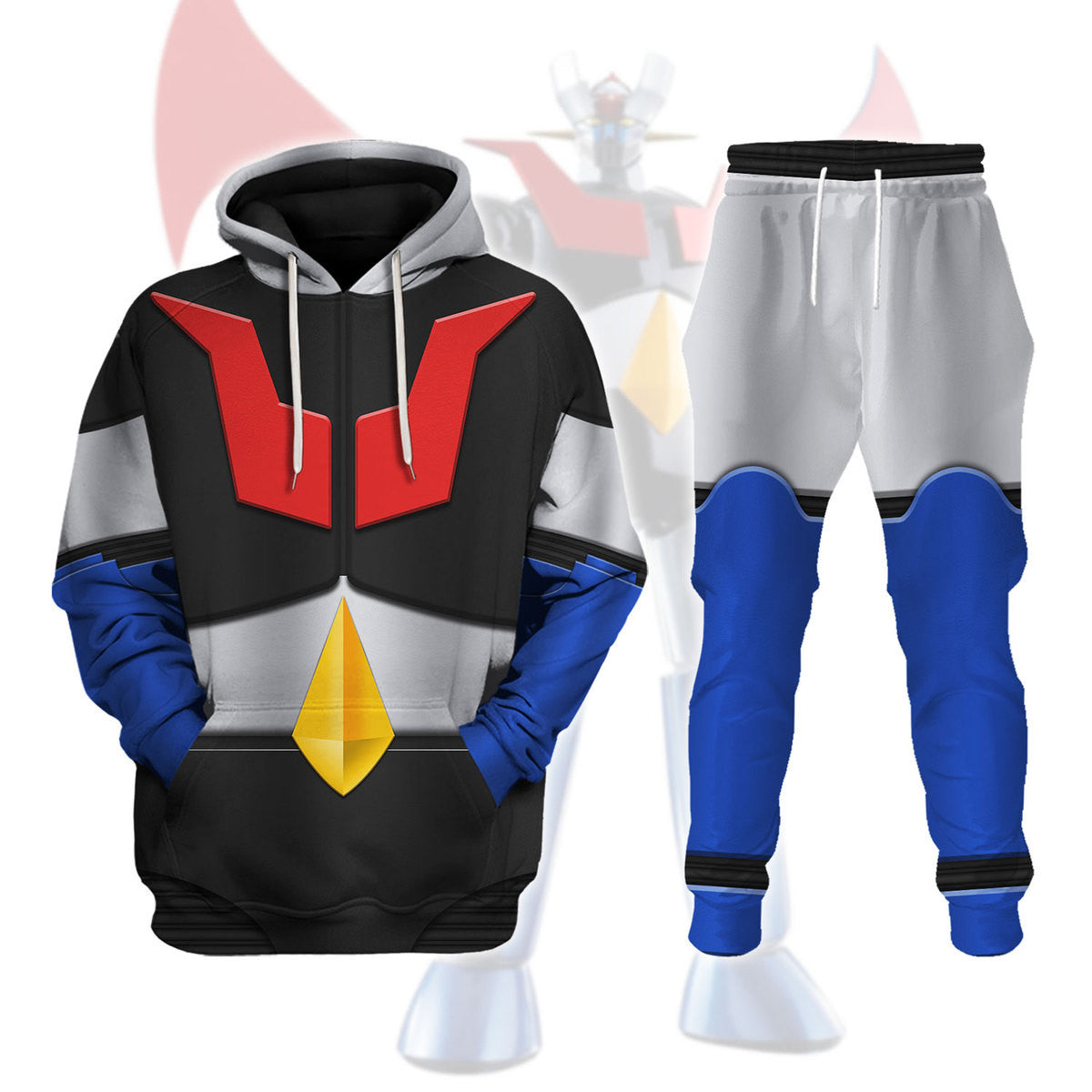 Anime Mazinger Z Cosplay 3D Pr - مراجعة Winter Clothing Hoodie وسعره