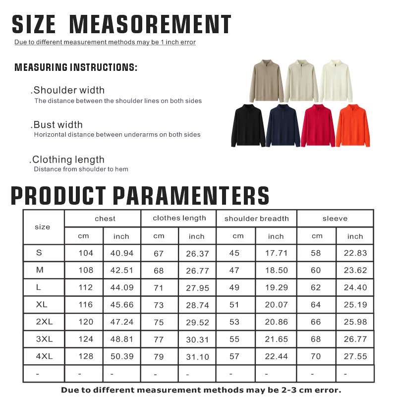 Custom Logo Men Half-zip Sweat - مراجعة Winter Clothing Logos وسعره