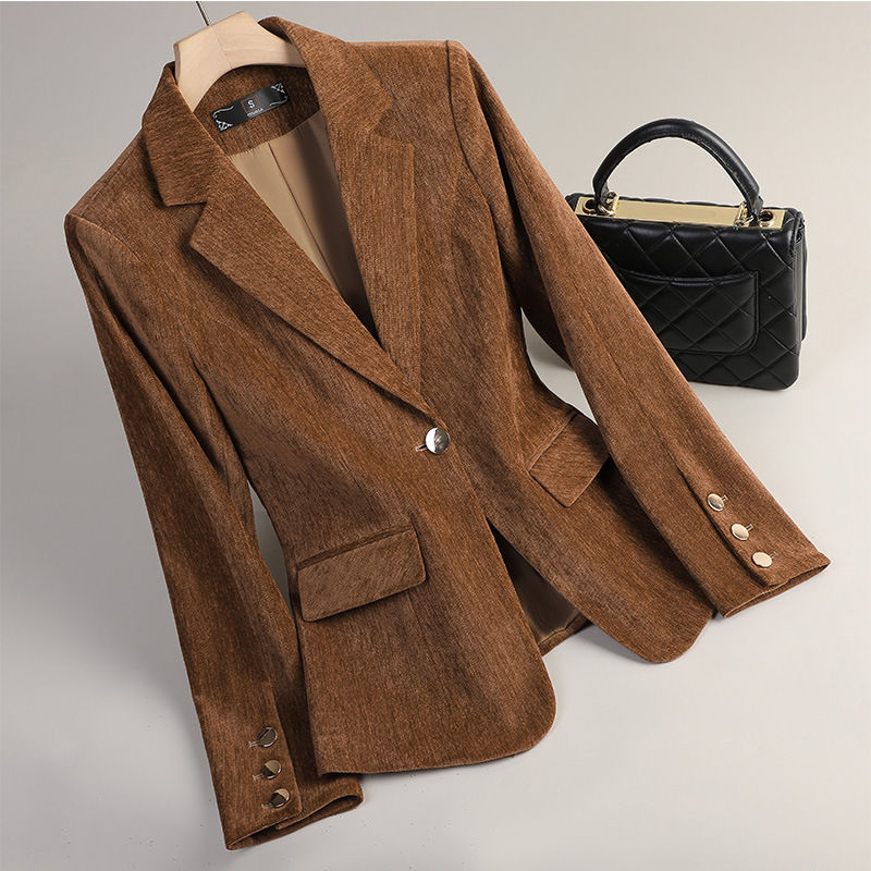Yellow Gold Velvet Blazer Wome - مراجعة Yellow Winter Clothing وسعره