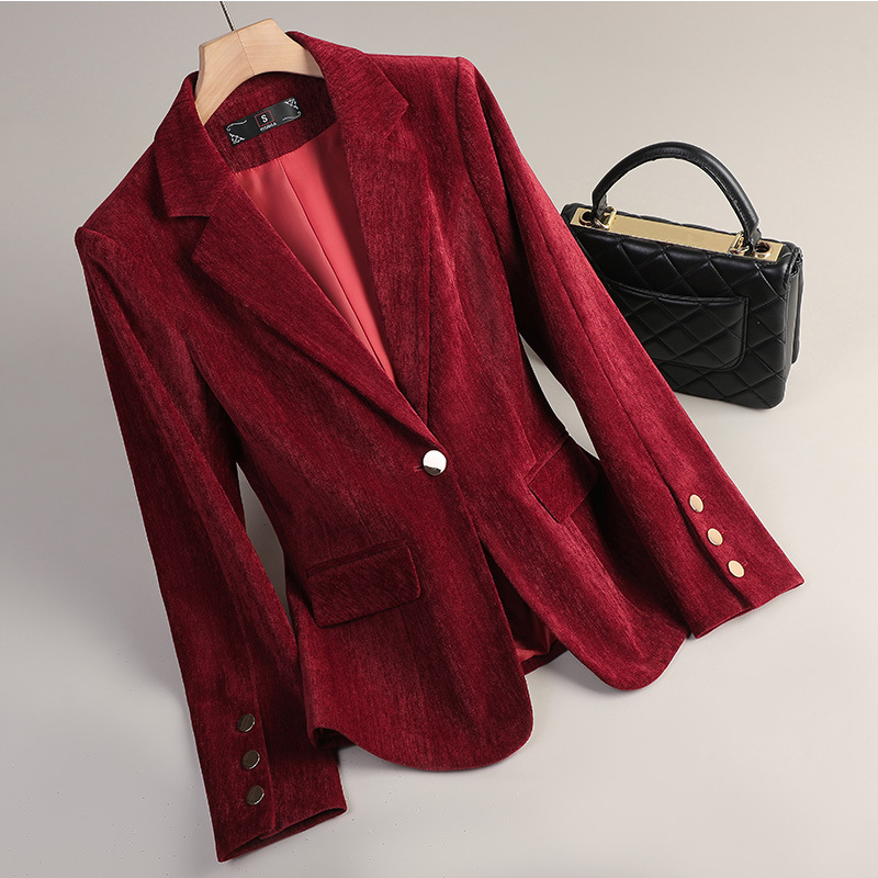Yellow Gold Velvet Blazer Wome - مراجعة Yellow Winter Clothing وسعره