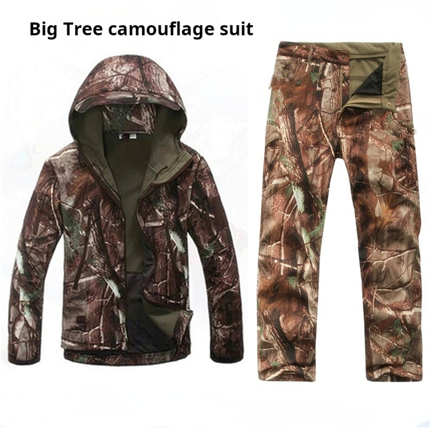Men Women's Camouflage Hunting - مراجعة Windproof Jacket Softshell وسعره
