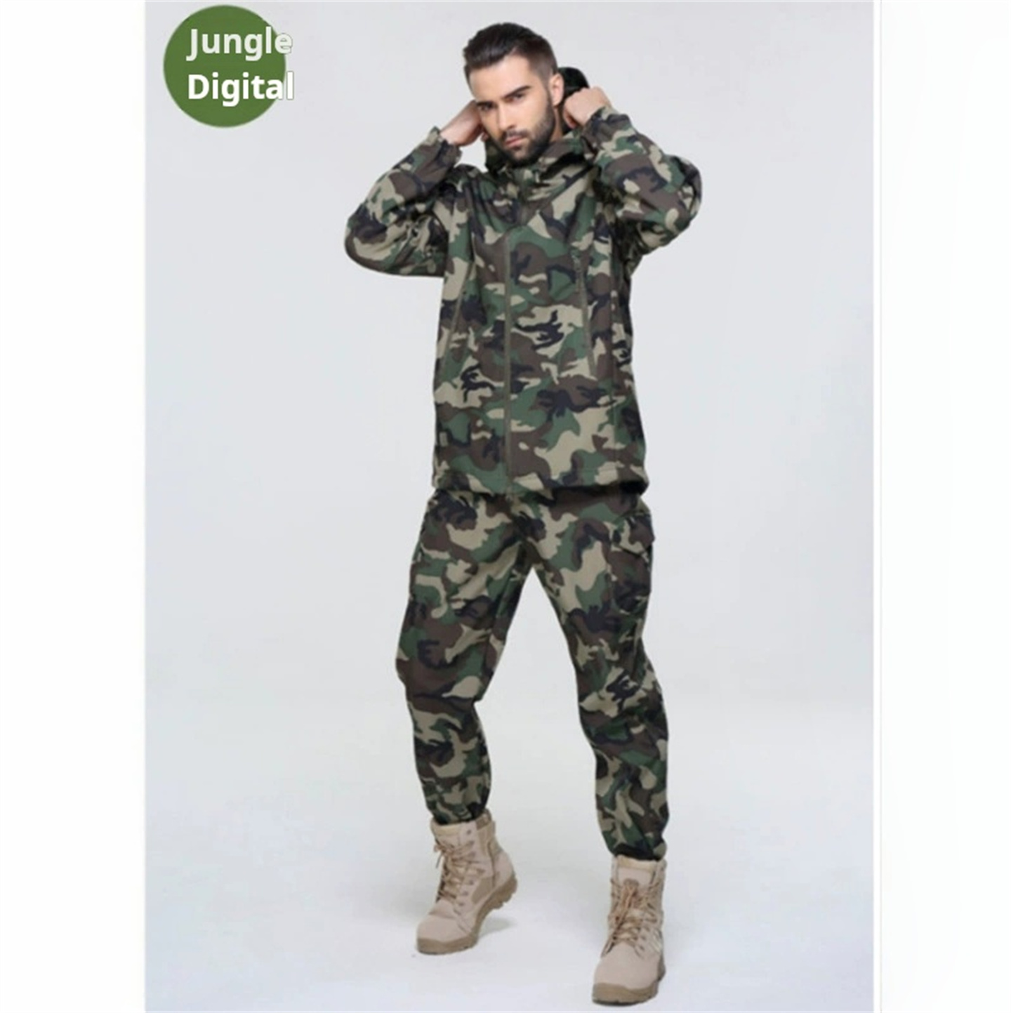 Men Women's Camouflage Hunting - مراجعة Windproof Jacket Softshell وسعره