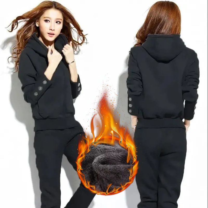 Winter 2 Pieces Sets Hooded Pl - مراجعة Winter Clothing Kit وسعره