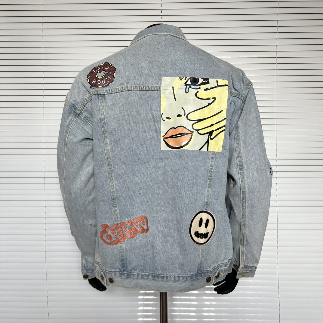 Drew House Smiling Printing lo - مراجعة Winter Clothing Logos وسعره