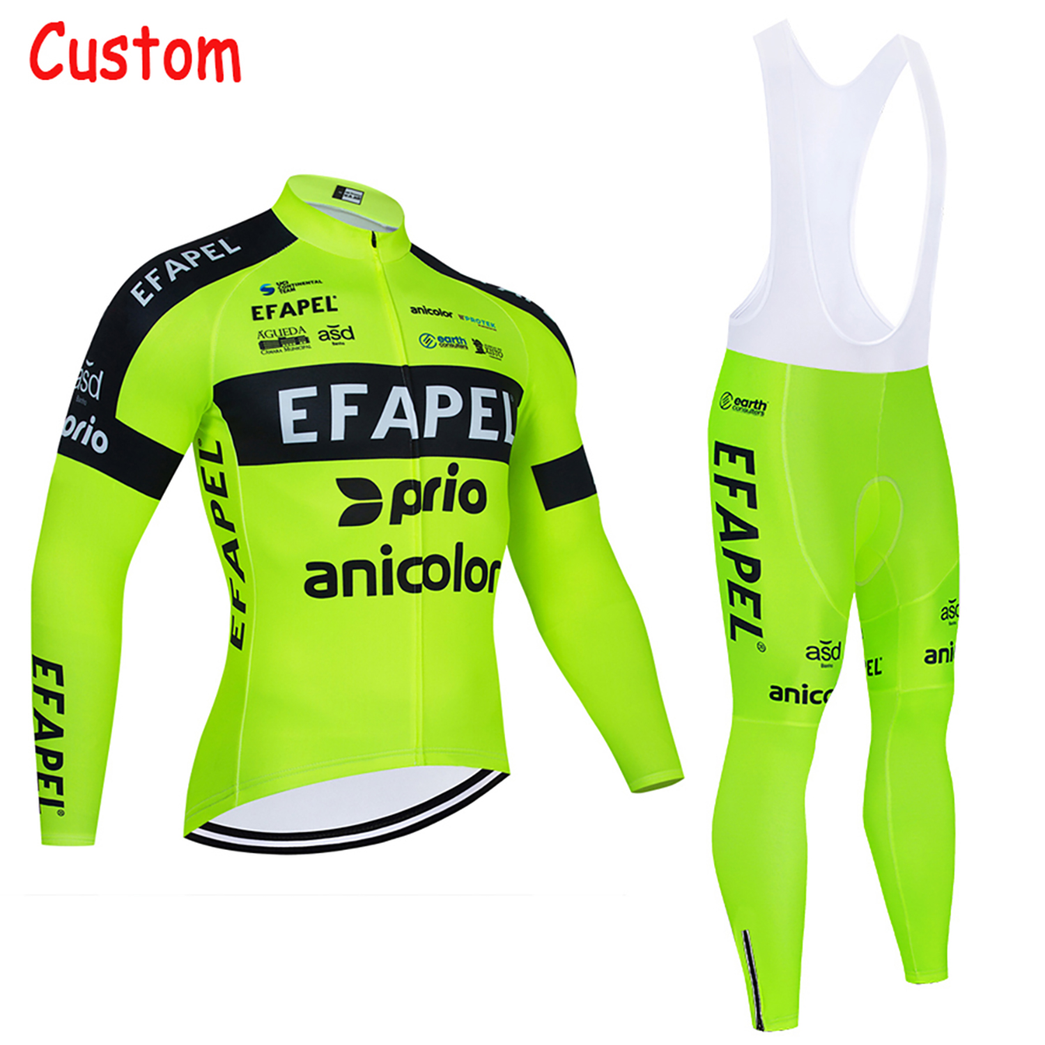 Fluor Yellow Cycling  Jersey E - مراجعة Yellow Winter Clothing وسعره