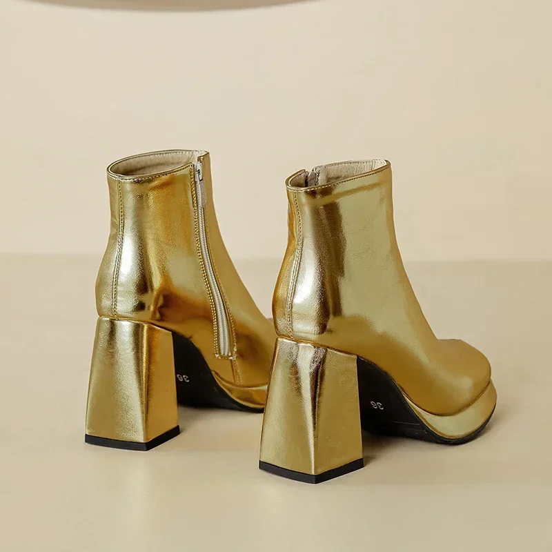 Shiny Silver Gold Winter Autum - مراجعة Winter Clothing Women'S وسعره