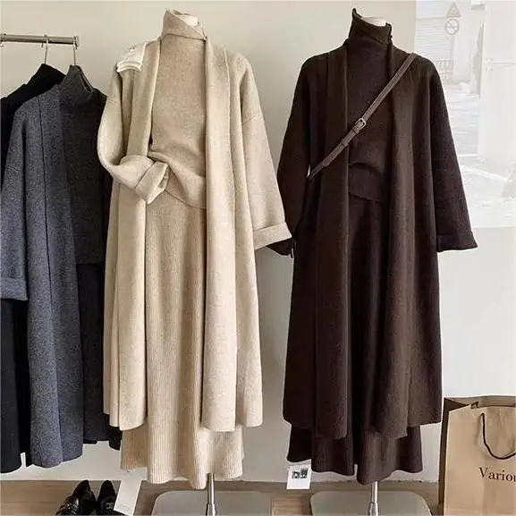 Three Piece Sets Women Long Sw - مراجعة Winter Clothing Kit وسعره