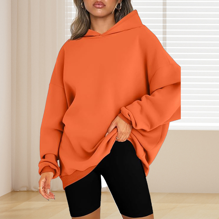 Plus Size Basic Solid Color Ho - مراجعة Winter Clothing Hoodie وسعره