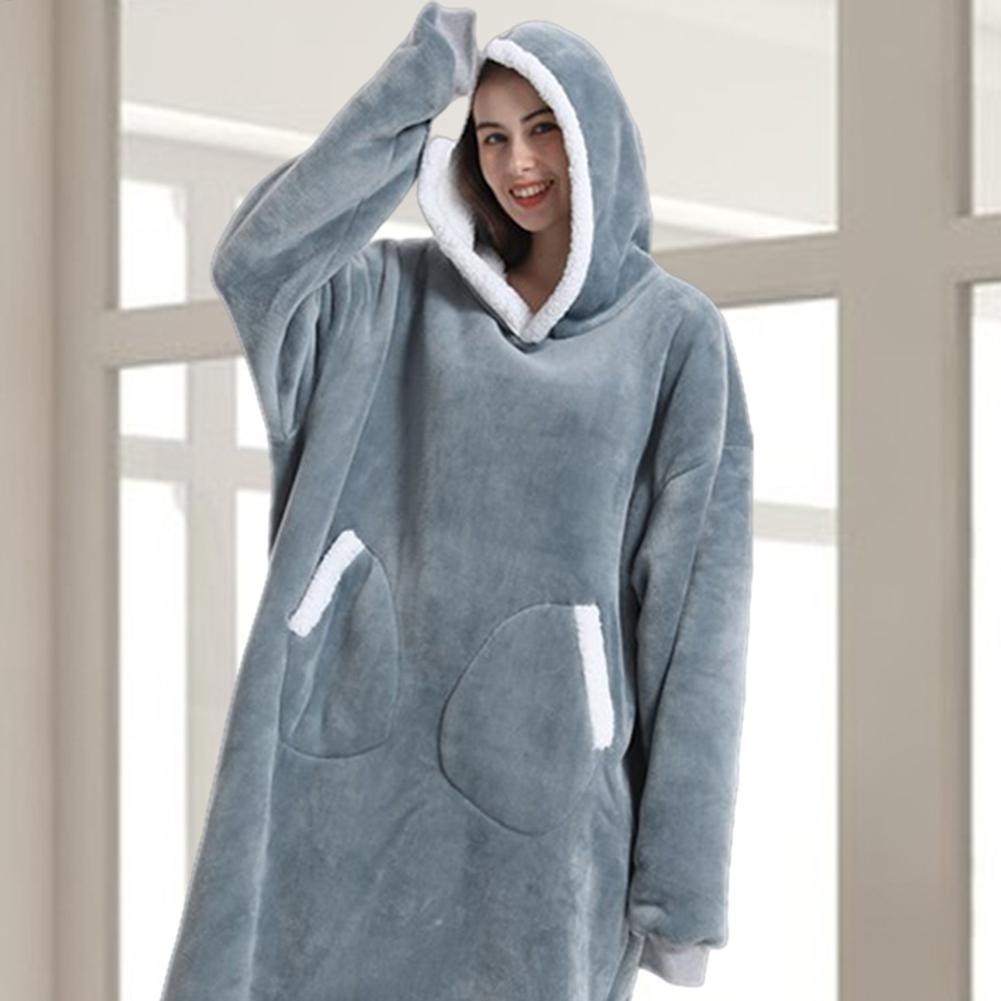 Oversized Wearable Blanket Ove - مراجعة Winter Clothing Hoodie وسعره