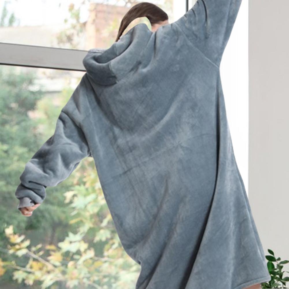 Oversized Wearable Blanket Ove - مراجعة Winter Clothing Hoodie وسعره