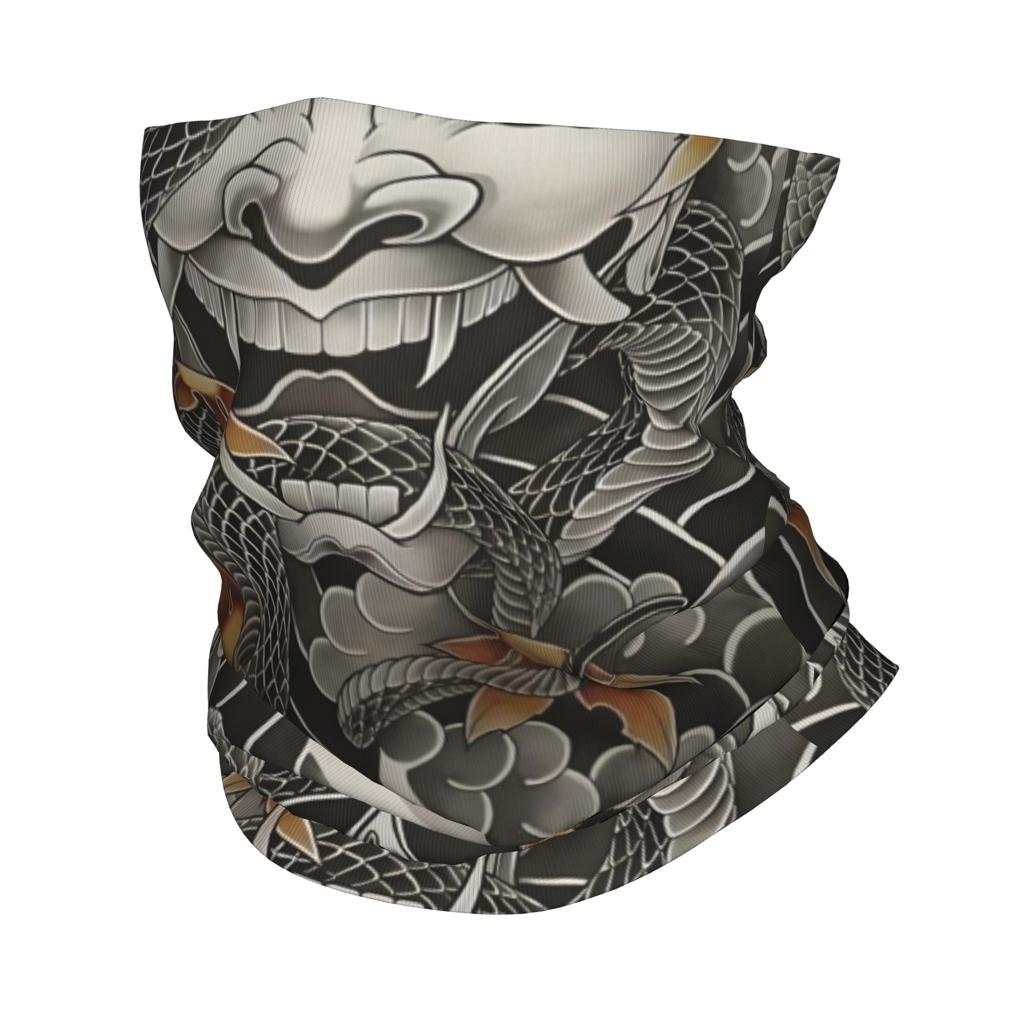 Custom Samurai Oni Demon Banda - مراجعة Neck Gaiter Fleece وسعره