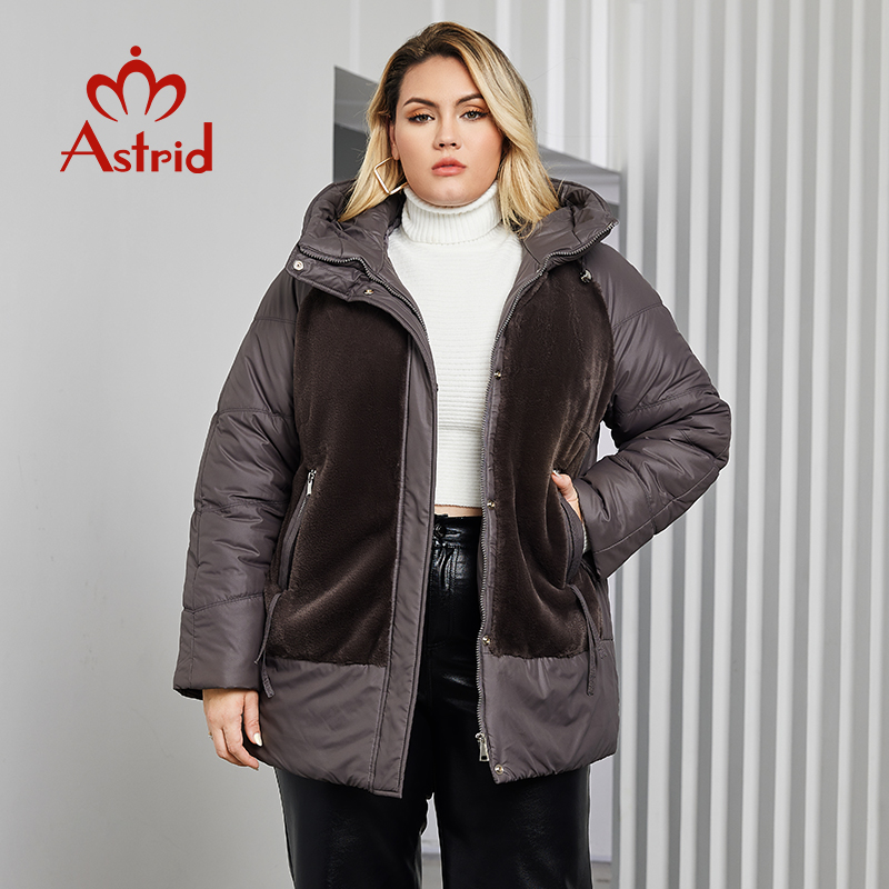 Astrid Plus Size Winter Jacket - مراجعة Winter Clothing Hoodie وسعره