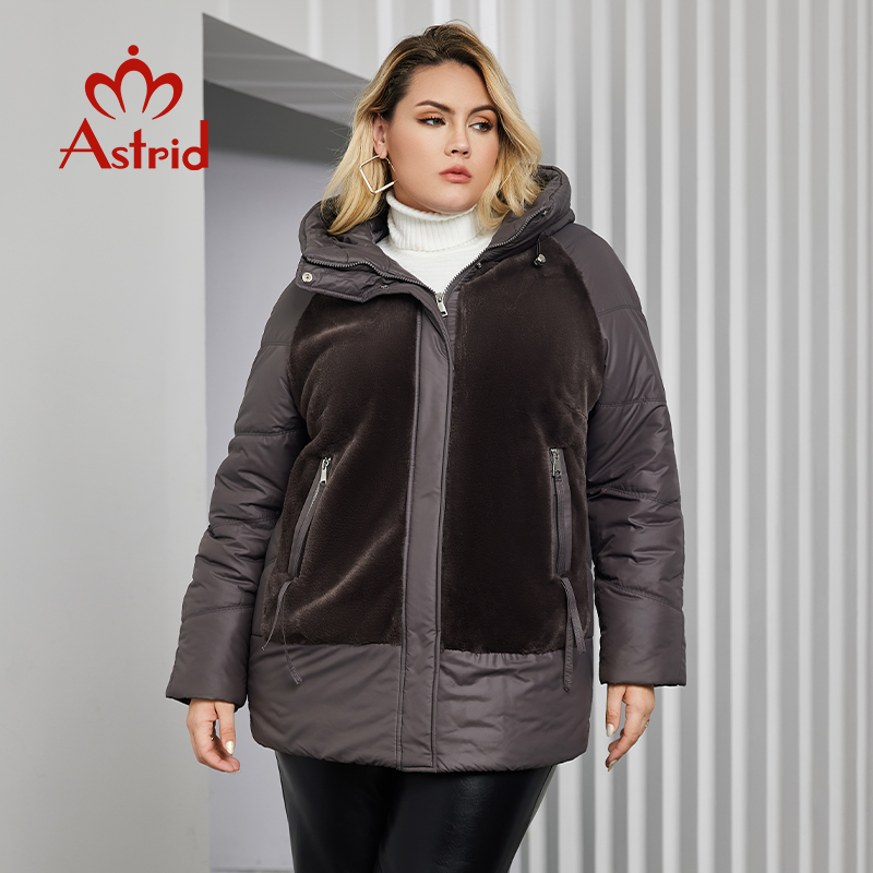 Astrid Plus Size Winter Jacket - مراجعة Winter Clothing Hoodie وسعره