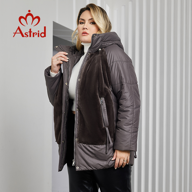 Astrid Plus Size Winter Jacket - مراجعة Winter Clothing Hoodie وسعره