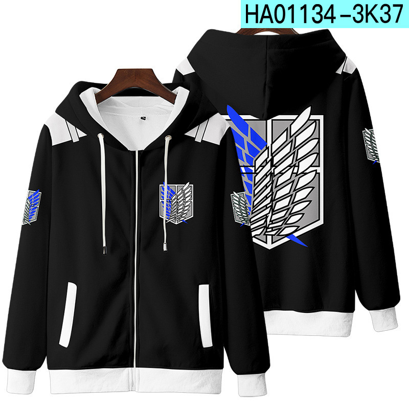 New Attack On Titan 3D Zipper  - مراجعة Winter Clothes Shop وسعره