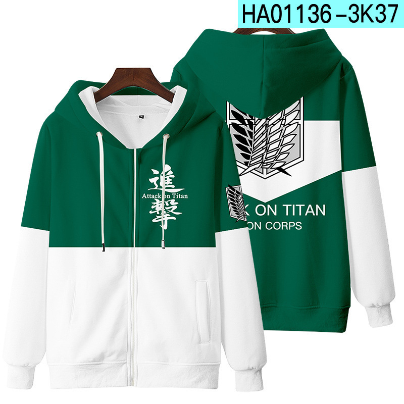 New Attack On Titan 3D Zipper  - مراجعة Winter Clothes Shop وسعره