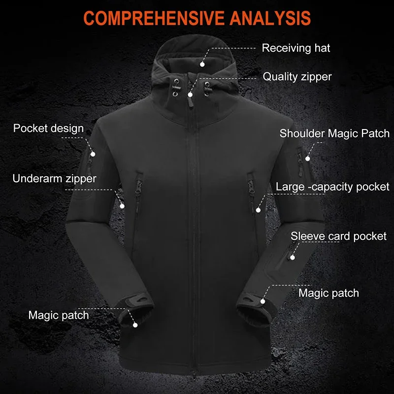2024 Hot Shark Skin Soft Shell - مراجعة Windproof Jacket Softshell وسعره