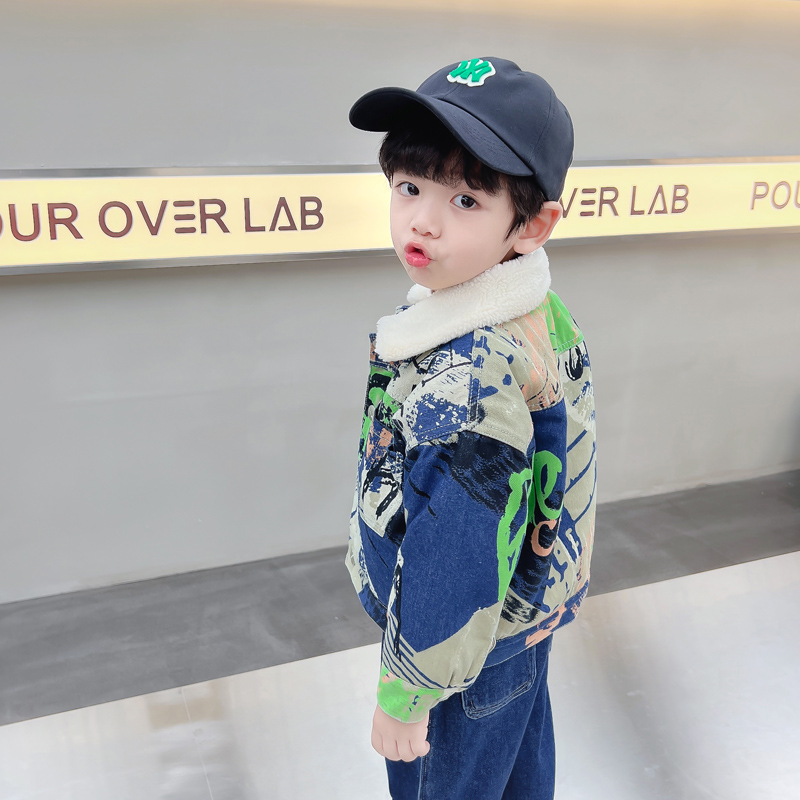 Kids Baby Warm Denim Jacket Pa - مراجعة Winter Clothing Drawing وسعره
