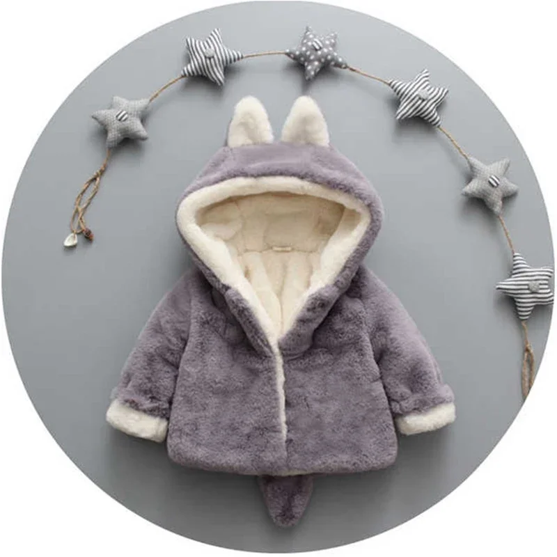 Cute Cat Ears Plush Baby Jacke - مراجعة Winter Clothing For Toddlers وسعره